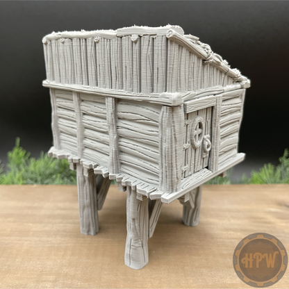 Wood Shed | Storage Hut | Miniature Gaming Terrain Kit | GameScape3D | Sea Stack Cove
