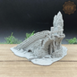 Bridge Half | Broken Roadway | Miniature Gaming Terrain Kit | 3DP4U | Medieval Town Set 2