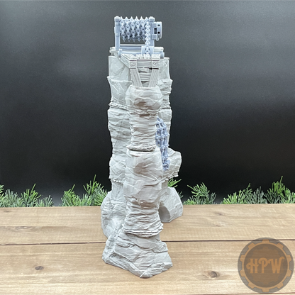 Traitor's Rock | Prison Plateau | Miniature Gaming Terrain Kit | GameScape3D | Sea Stack Cove