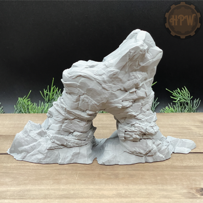 Sea Gate Rock | Stone Archway | Miniature Gaming Terrain | GameScape3D | Sea Stack Cove