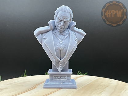 Dracula Bust | Vampire Statue | 3D Resin Print