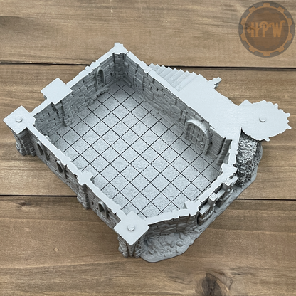 Watermill House | Wheel House | Miniature Gaming Terrain Kit | 3DP4U | Medieval Town Set 2