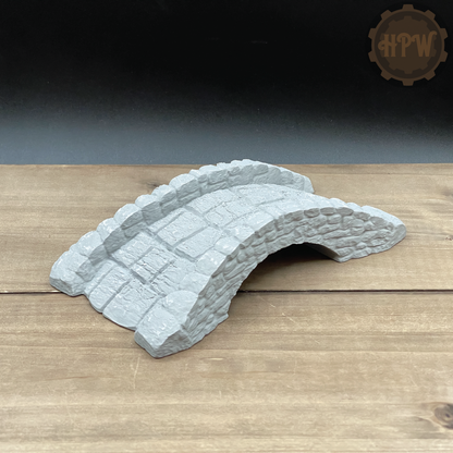 Stone Bridge | River Crossing | Miniature Gaming Terrain Kit | 3DP4U | Medieval Town Set 1