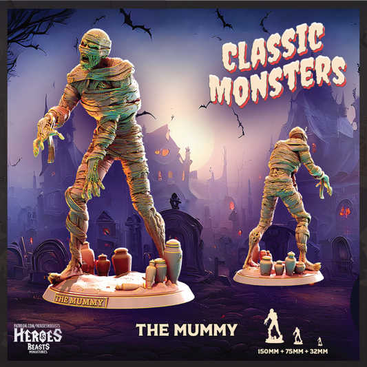 Mummy | Undead Miniature | Heroes & Beasts | Classic Movie Monsters