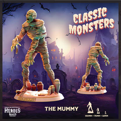 Mummy | Undead Miniature | 3D Resin Print
