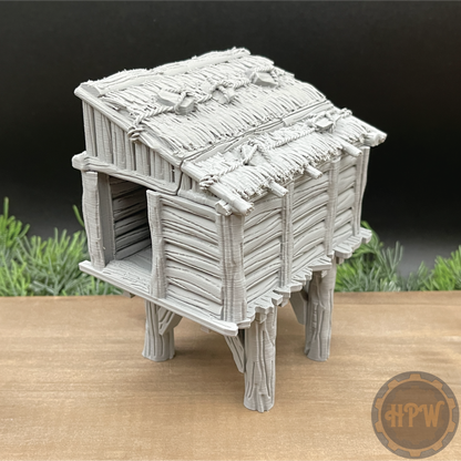 Wood Shed | Storage Hut | Miniature Gaming Terrain Kit | GameScape3D | Sea Stack Cove