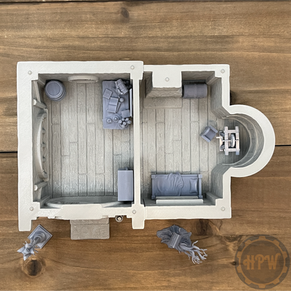 Founder's Cottage Furnishings | Tabletop Decorations | Miniature Gaming Scatter Terrain | Phoenix Foundry