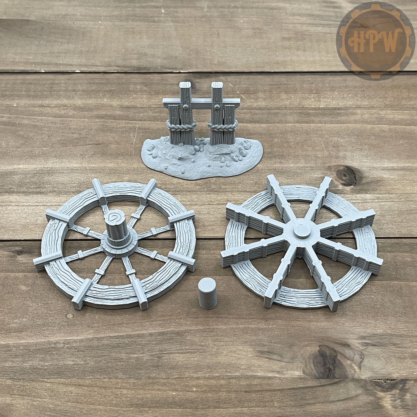 Watermill House | Wheel House | Miniature Gaming Terrain Kit | 3DP4U | Medieval Town Set 2