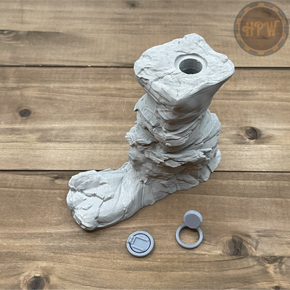 Boot Rock | Secret Passage Outcropping | Miniature Gaming Terrain Kit | GameScape3D | Sea Stack Cove