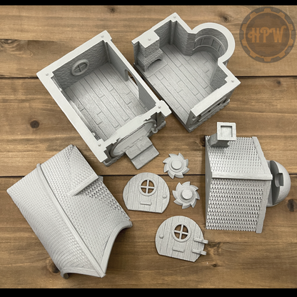 Founder's Cottage | Mountainside Cabin | Miniature Gaming Terrain Kit | Phoenix Foundry