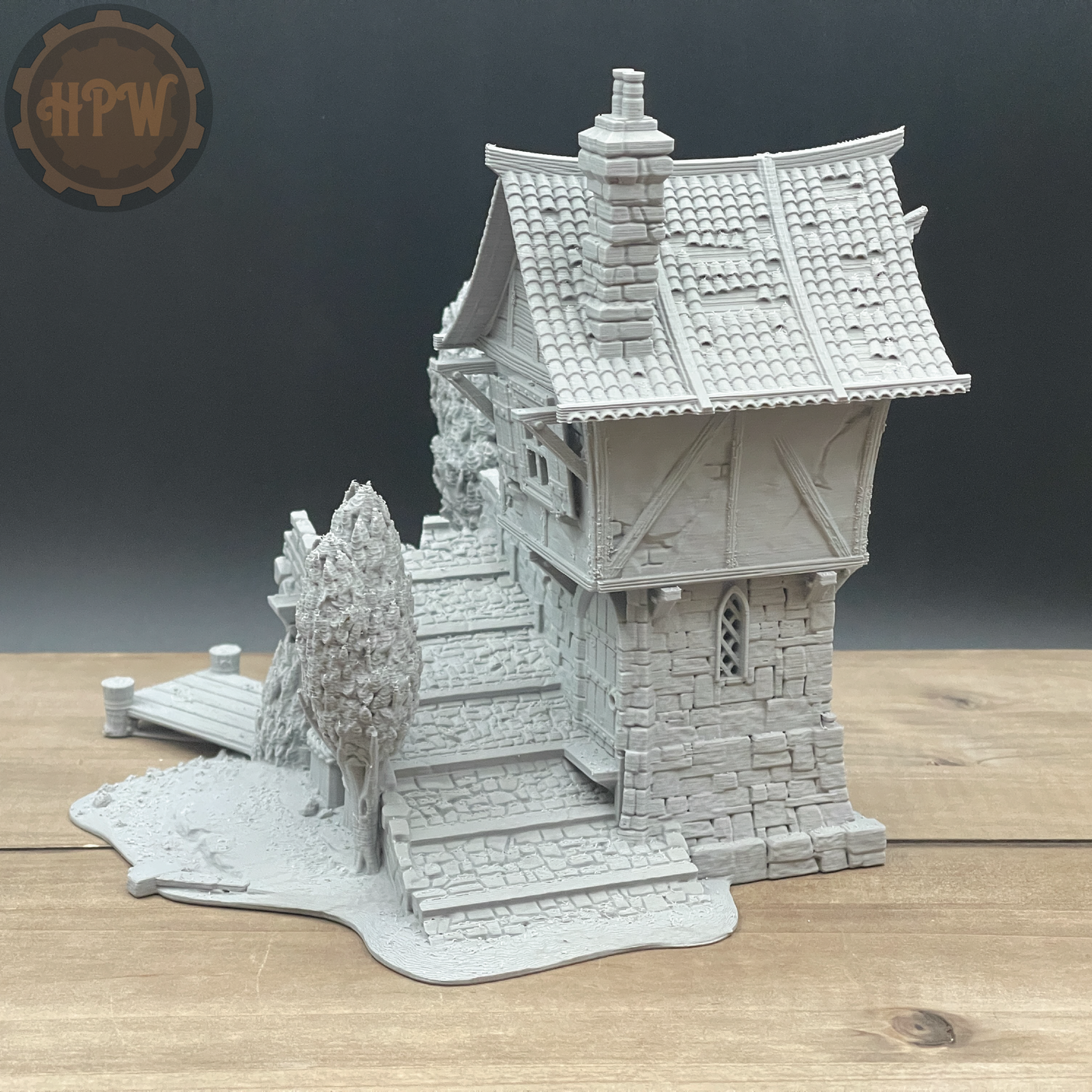 Broken Bridge | Guard Post | Miniature Gaming Terrain Kit | 3DP4U | Medieval Town Set 2