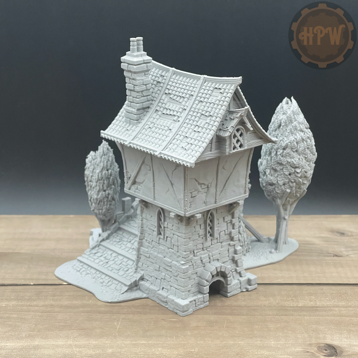 Broken Bridge | Guard Post | Miniature Gaming Terrain Kit | 3DP4U | Medieval Town Set 2