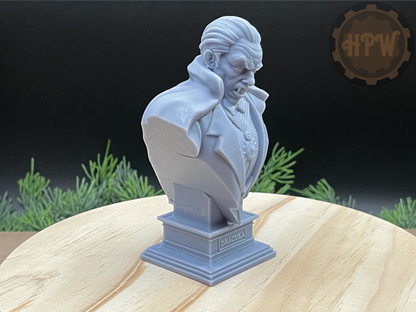 Dracula Bust | Vampire Statue | 3D Resin Print