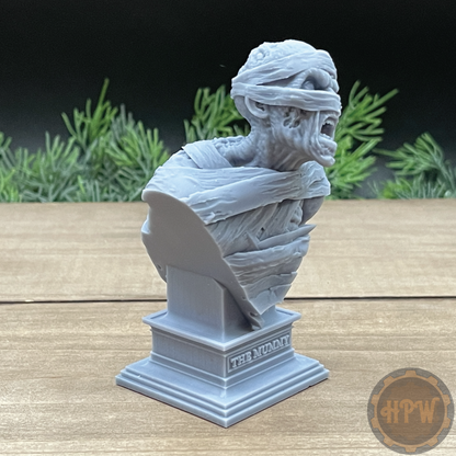 Mummy Bust | Undead Statue | 3D Resin Print