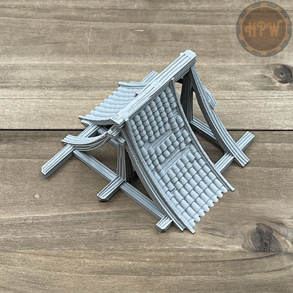 Ruins | Abandoned House | Miniature Gaming Terrain Kit | 3DP4U | Medieval Town Set 2