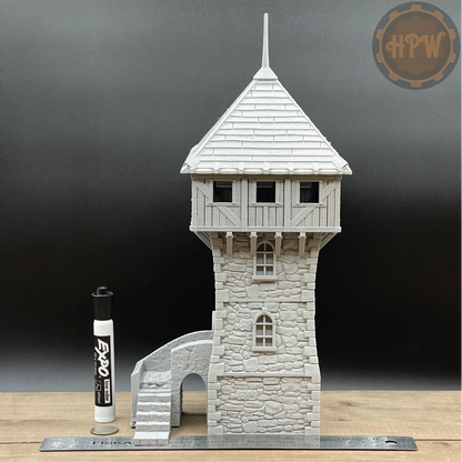 Defense Tower | Guard House | Miniature Gaming Terrain Kit | 3DP4U | Medieval Town Set 2