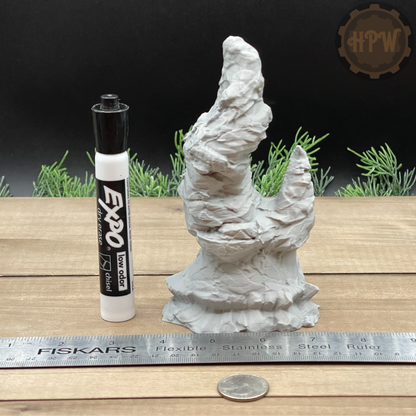 Fire Rock | Wilderness Pinnacle | Miniature Gaming Terrain | GameScape3D | Sea Stack Cove