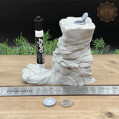 Boot Rock | Secret Passage Outcropping | Miniature Gaming Terrain Kit | GameScape3D | Sea Stack Cove