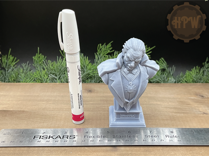 Dracula Bust | Vampire Statue | 3D Resin Print
