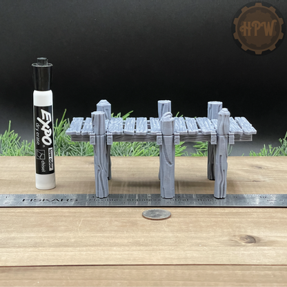 Docks and Piers | Seaside Platforms | Miniature Gaming Terrain Kit | GameScape3D | Sea Stack Cove