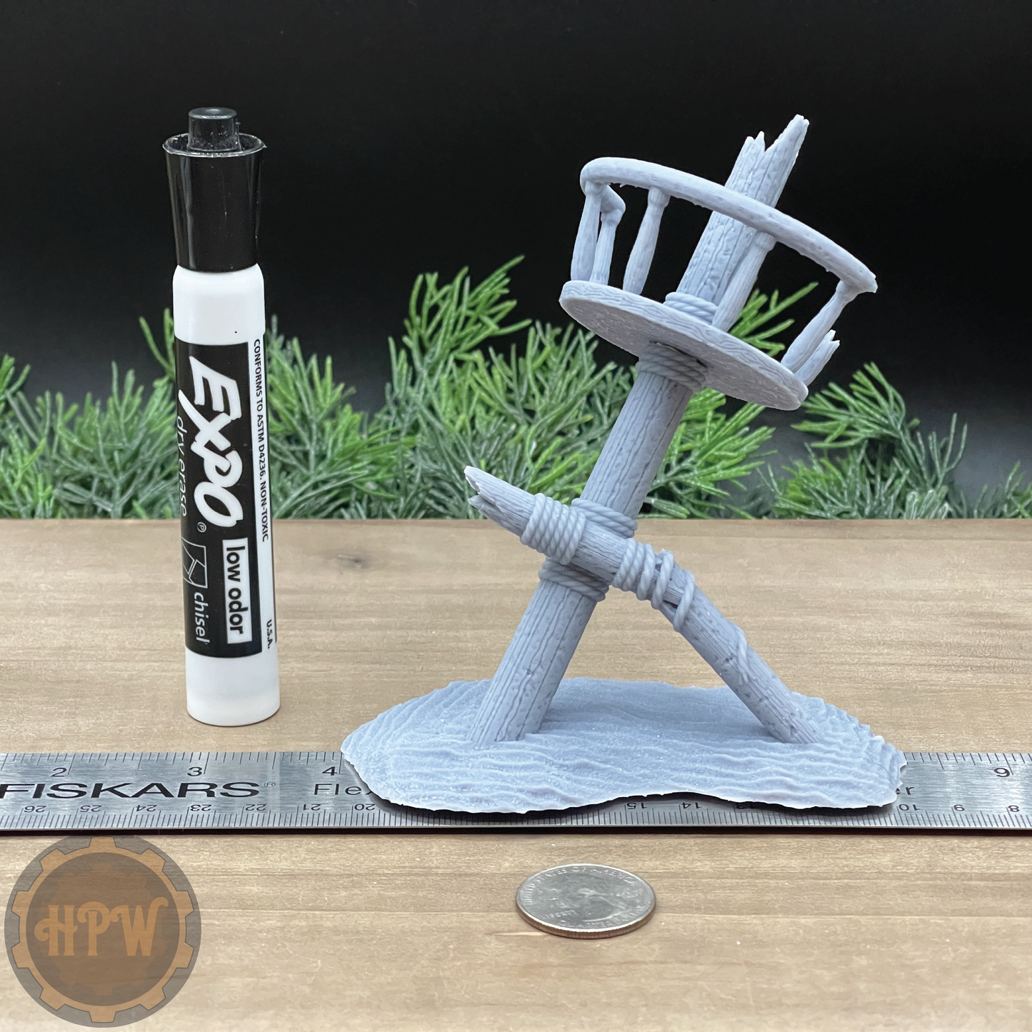 Crow's Nest Wreckage | Shattered Mast | Miniature Gaming Terrain Kit | GameScape3D | Sea Stack Cove