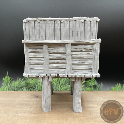 Wood Shed | Storage Hut | Miniature Gaming Terrain Kit | GameScape3D | Sea Stack Cove