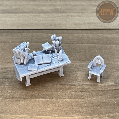 Founder's Cottage Furnishings | Tabletop Decorations | Miniature Gaming Scatter Terrain | Phoenix Foundry