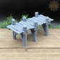 Docks and Piers | Seaside Platforms | Miniature Gaming Terrain Kit | GameScape3D | Sea Stack Cove