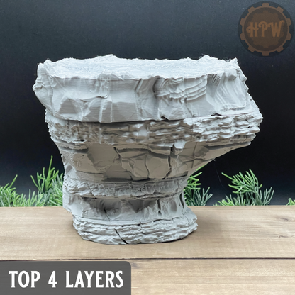 Sea Stack | Rocky Plateau | Miniature Gaming Terrain Kit | GameScape3D | Sea Stack Cove
