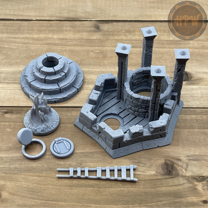 Lighthouse | Beacon Tower | Miniature Gaming Terrain Kit | GameScape3D | Sea Stack Cove