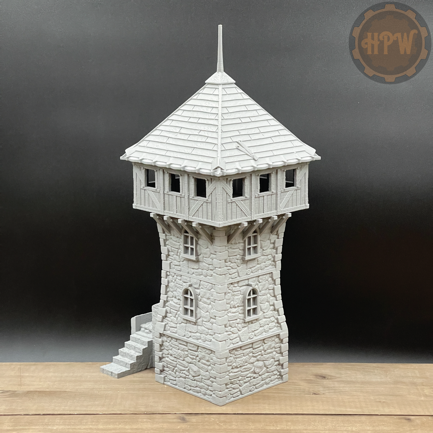 Defense Tower | Guard House | Miniature Gaming Terrain Kit | 3DP4U | Medieval Town Set 2